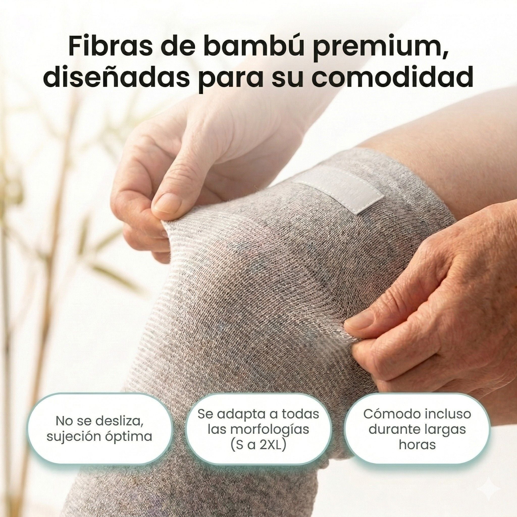 Linéa™ – Rodillera de Bambú para el Dolor de Rodilla