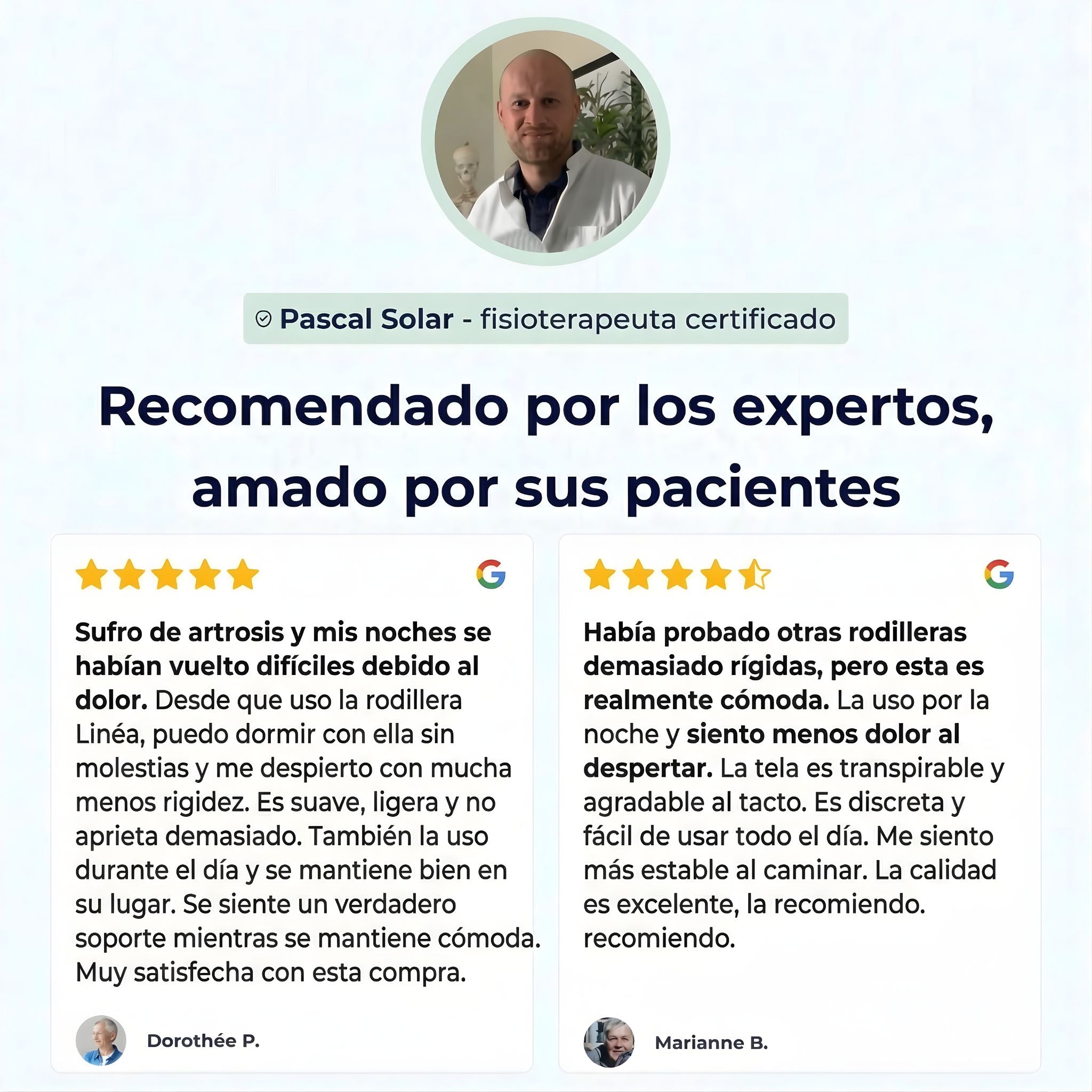 Linéa™ – Rodillera de Bambú para el Dolor de Rodilla