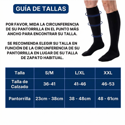 Medias de Compresión con Cremallera — Viva Mejor™