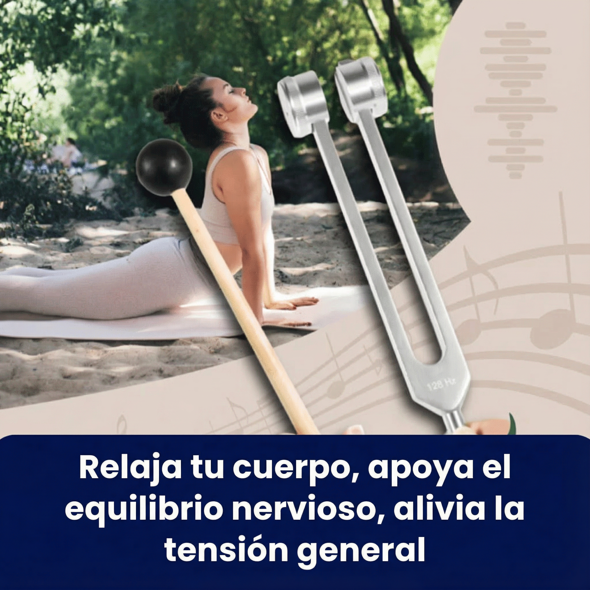 Instrumento de Sanación 128 Hz: Sienta cómo el dolor y la tensión se desvanecen en solo 3 minutos